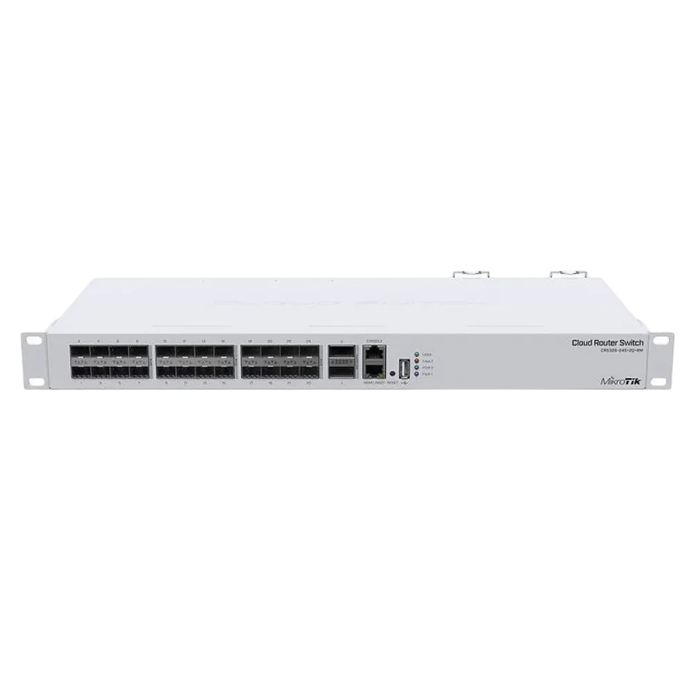 Router MikroTik CRS326-24S+2Q+RM, Alb