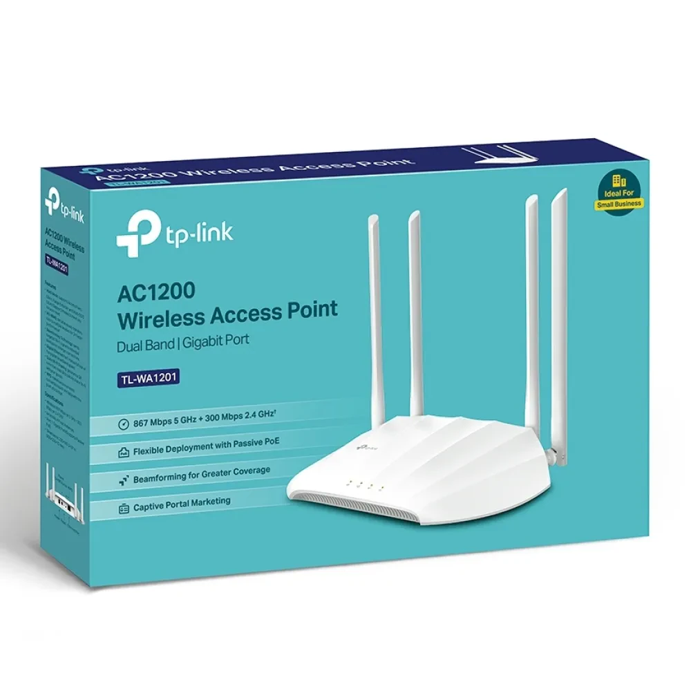 Punct de acces fără fir TP-LINK TL-WA1201, 300 Mbps, 867 Mbps, Alb