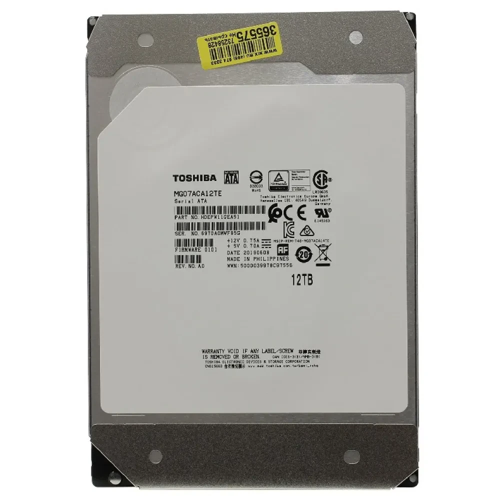 Жесткий диск Toshiba Enterprise Capacity MG07ACA, 3.5", 12 ТБ <MG07ACA12TE>
