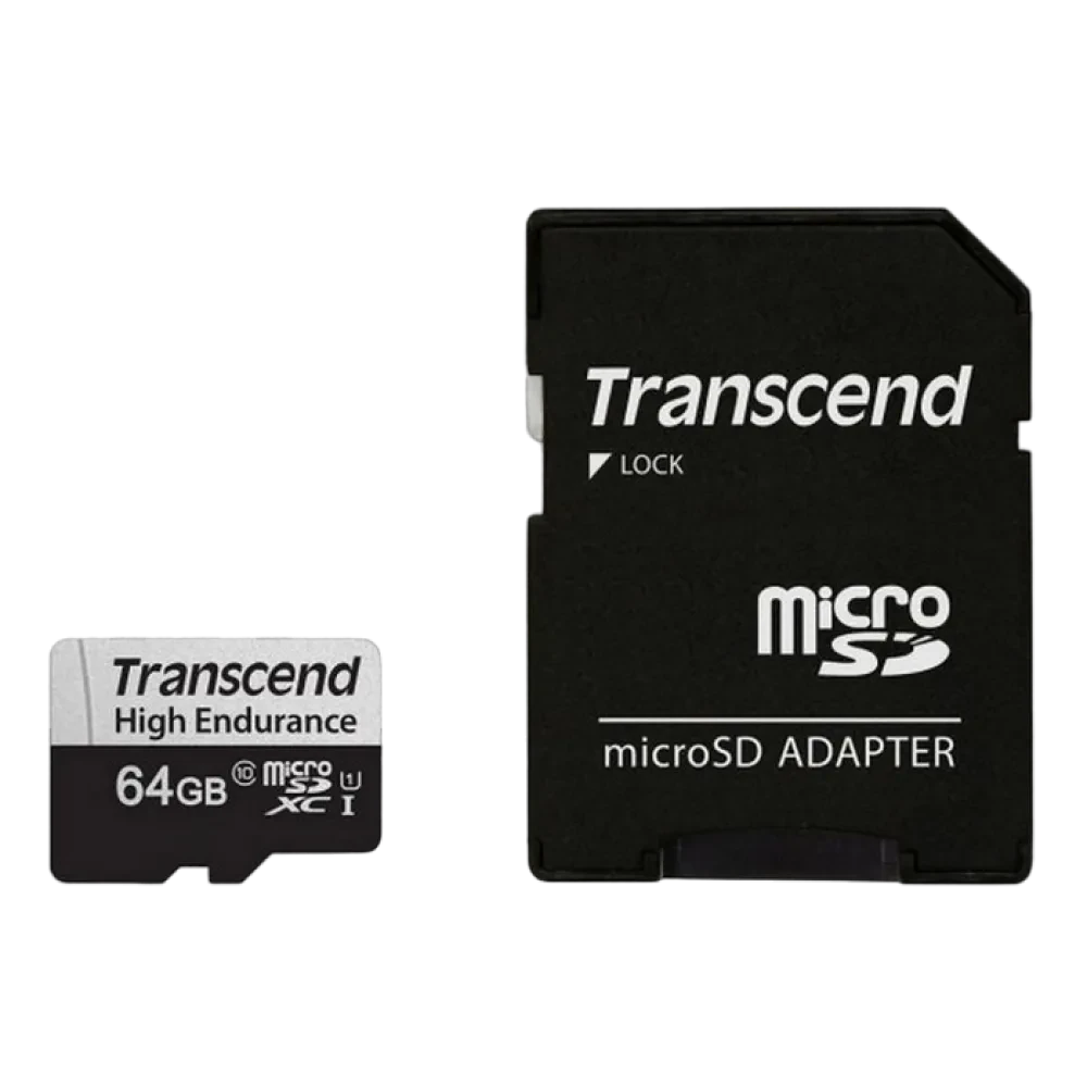 Карта памяти Transcend MicroSDXC Class 10, 64Гб (TS64GUSD350V)