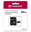Карта памяти Transcend MicroSDXC Class 10, 64Гб (TS64GUSD350V)