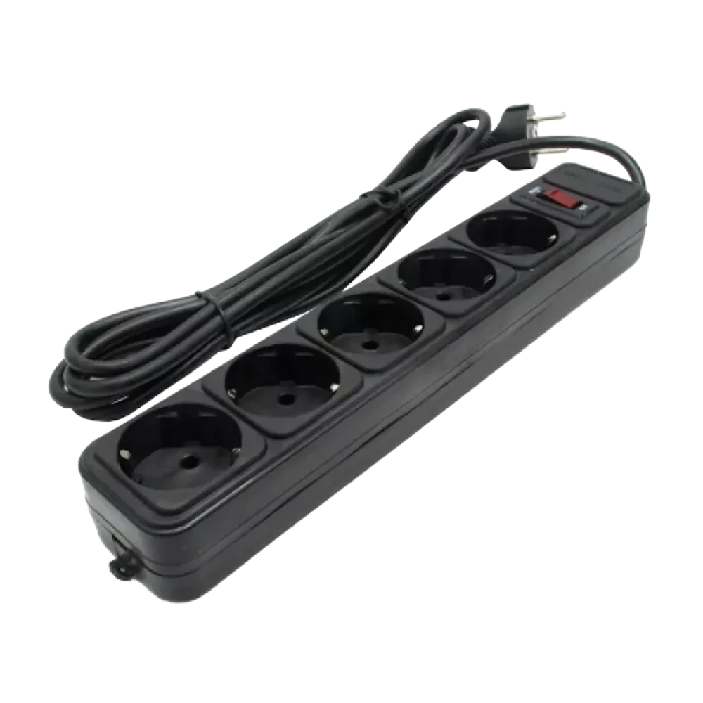 Prelungitor electric Ultra Power UP3-B-1.8UPS, 5 Prize, 1,8m, Negru