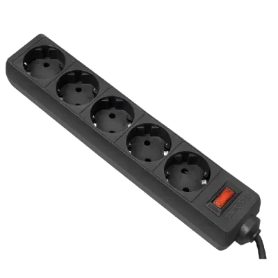 Prelungitor electric Ultra Power UP3-B-1.8UPS, 5 Prize, 1,8m, Negru