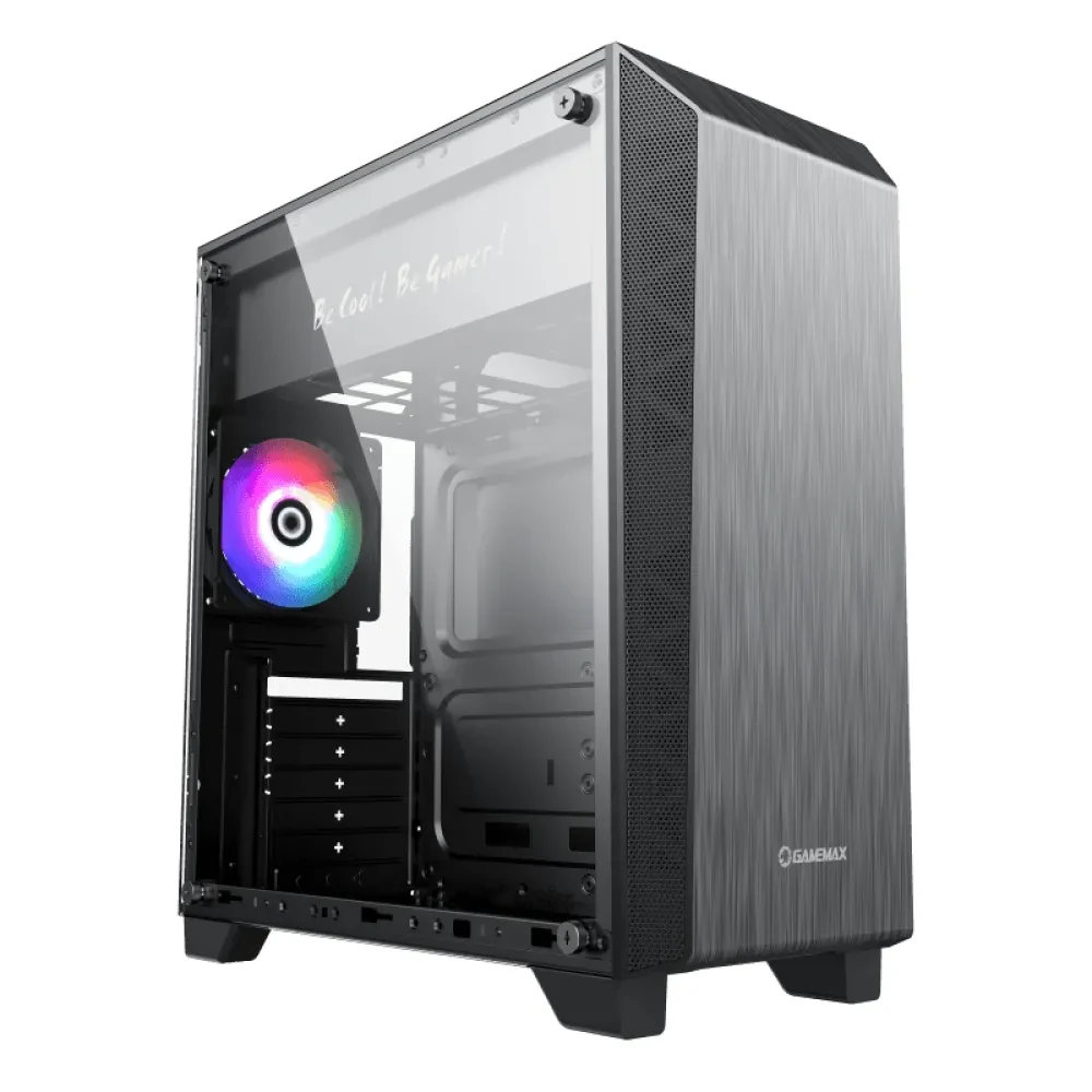 Carcasă PC Gamemax Nova N5, Midi-Tower, Fără PSU, Negru