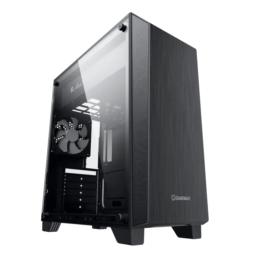 Carcasă PC Gamemax Nova N5, Midi-Tower, Fără PSU, Negru