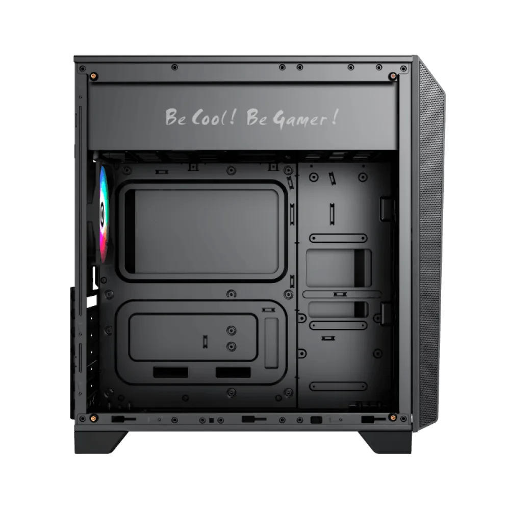 Carcasă PC Gamemax Nova N5, Midi-Tower, Fără PSU, Negru