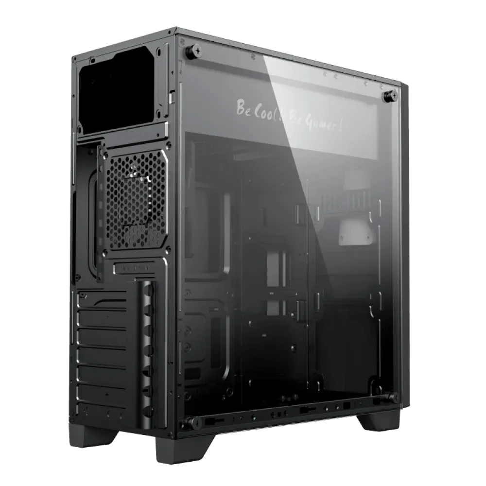 Carcasă PC Gamemax Nova N5, Midi-Tower, Fără PSU, Negru