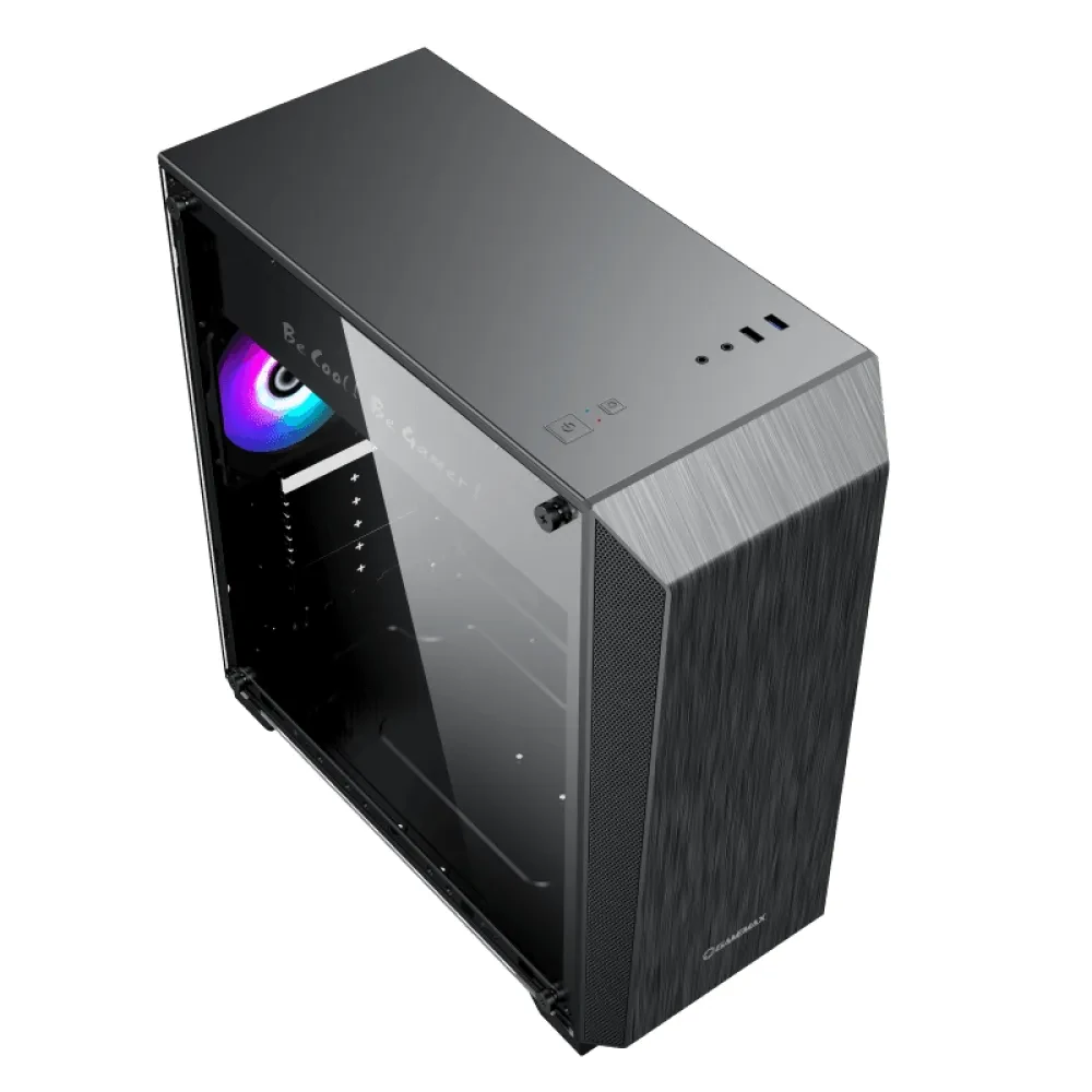 Carcasă PC Gamemax Nova N5, Midi-Tower, Fără PSU, Negru
