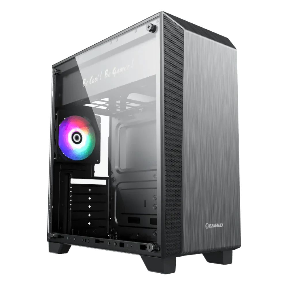 Carcasă PC Gamemax Nova N5, Midi-Tower, Fără PSU, Negru