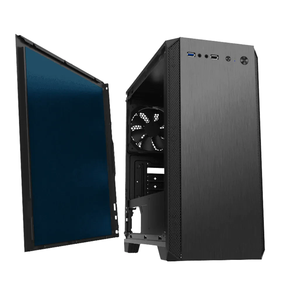 Carcasă PC Gamemax Silent Hill, Midi-Tower, Fără PSU, Negru