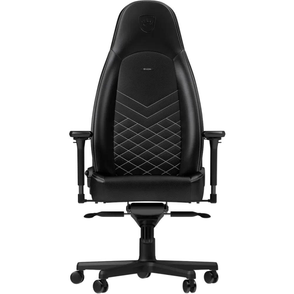 Scaun Gaming Noblechairs Icon, PU Piele, Negru/Alb