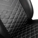 Scaun Gaming Noblechairs Icon, PU Piele, Negru/Alb