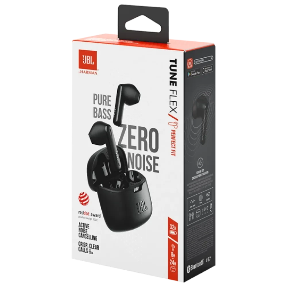 Căști JBL Tune Flex, Negru