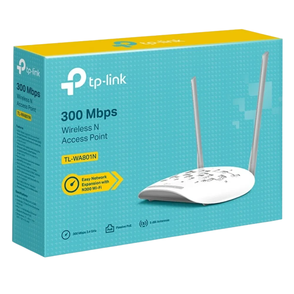 Беспроводная точка доступа TP-LINK TL-WA801N, 300 Мбит/с, Белый