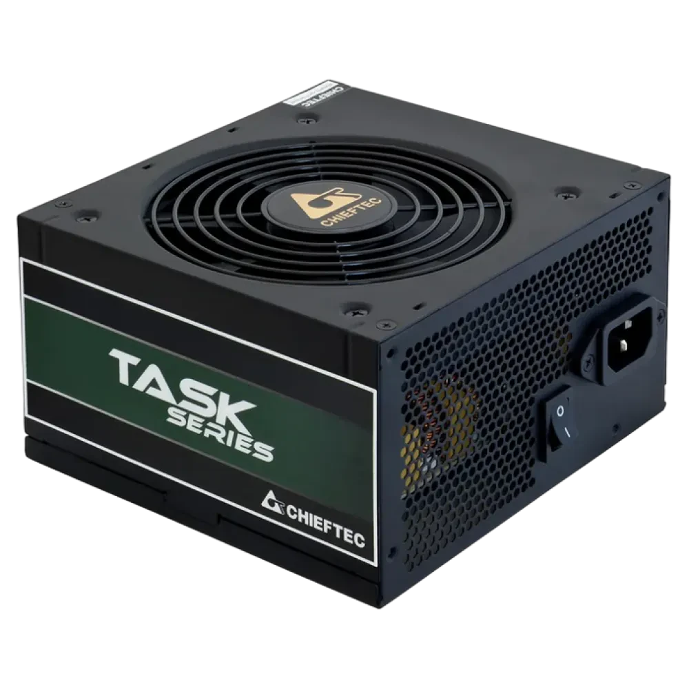 Блок питания для компьютеров Chieftec TPS-600S, 600Вт, ATX, Немодульный