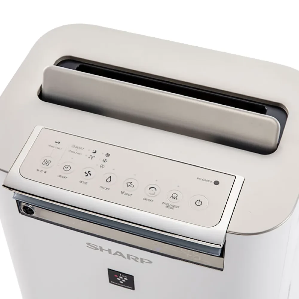 Umidificator și purificator de aer Sharp KCG60EUW, Alb