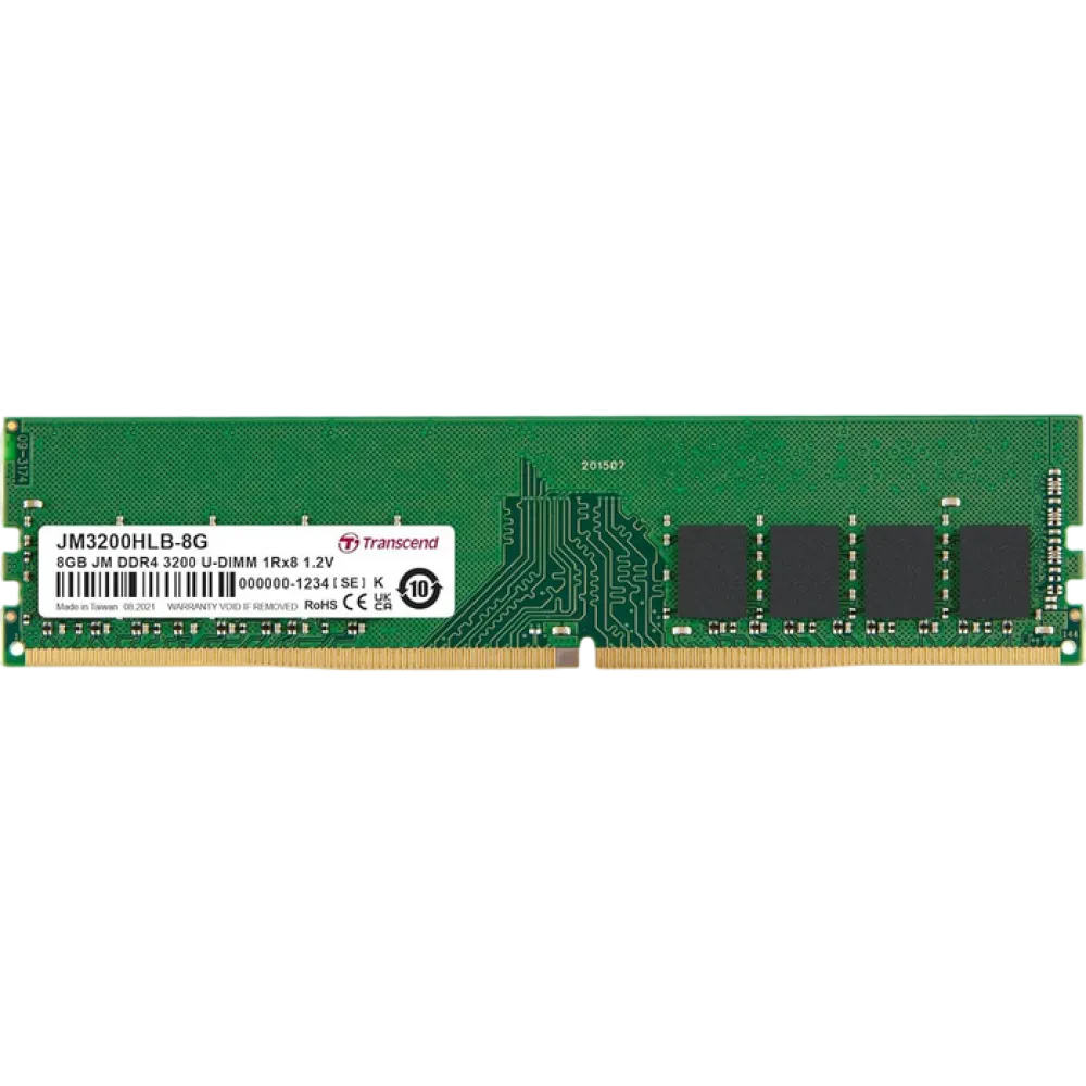 Оперативная память Transcend JM3200HLB-8G, DDR4 SDRAM, 3200 МГц, 8Гб