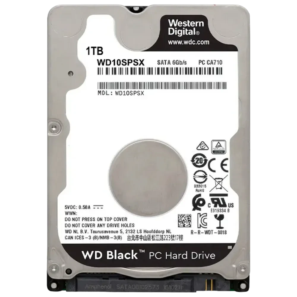 Жесткий диск Western Digital WD Black, 2.5"/7 мм, 1 ТБ <WD10SPSX>