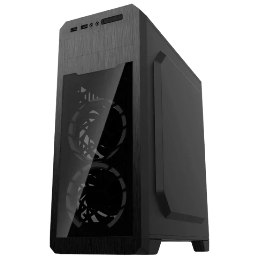Carcasă PC Gamemax G563, Midi-Tower, Fără PSU, Negru