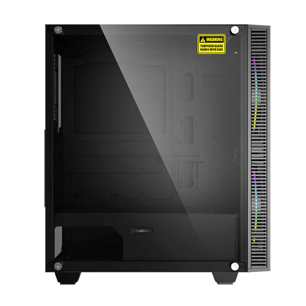 Компьютерный корпус Gamemax Black Hole, Midi-Tower, Без блока питания, Чёрный