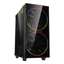 Компьютерный корпус Gamemax Black Hole, Midi-Tower, Без блока питания, Чёрный