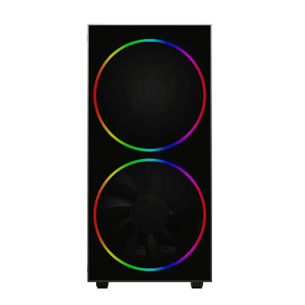 Компьютерный корпус Gamemax Black Hole, Midi-Tower, Без блока питания, Чёрный