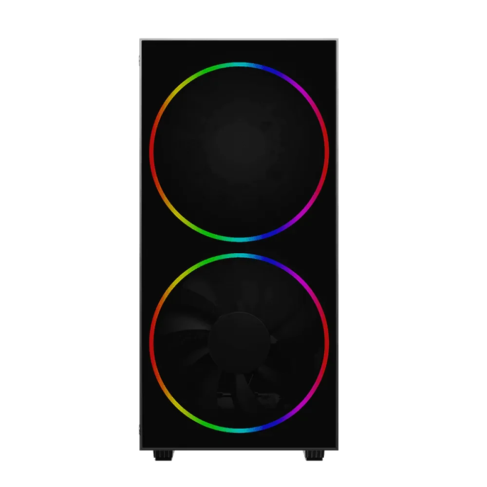 Компьютерный корпус Gamemax Black Hole, Midi-Tower, Без блока питания, Чёрный