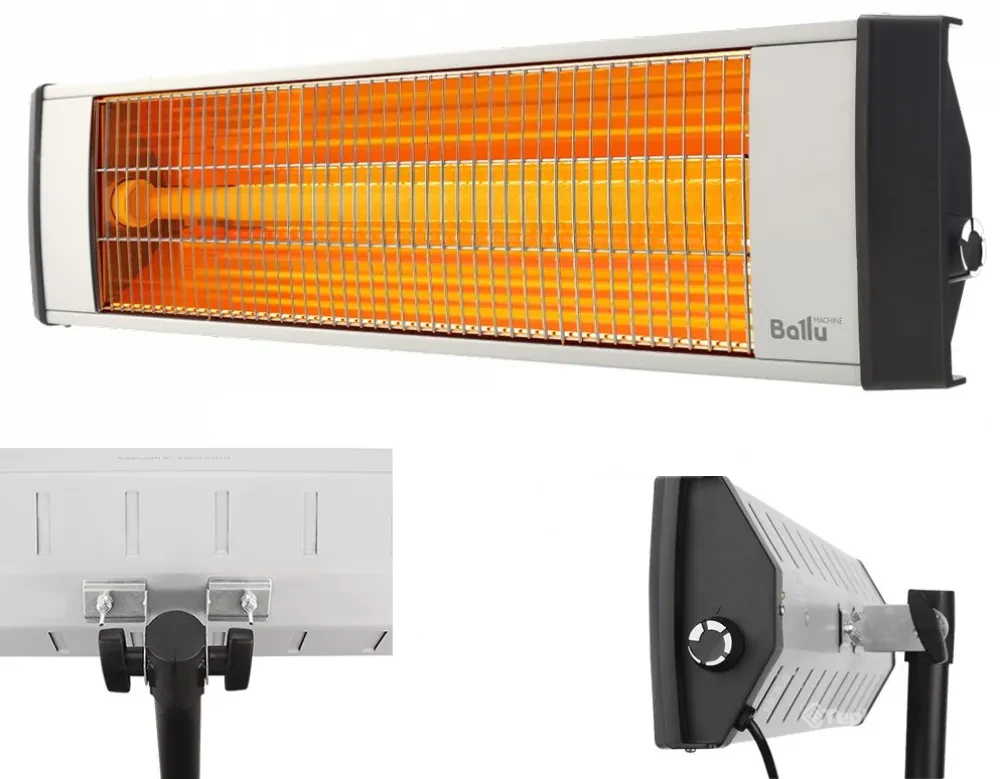 Încălzitor cu infraroșu Ballu BIH-L-2.0, 2000W, Alb