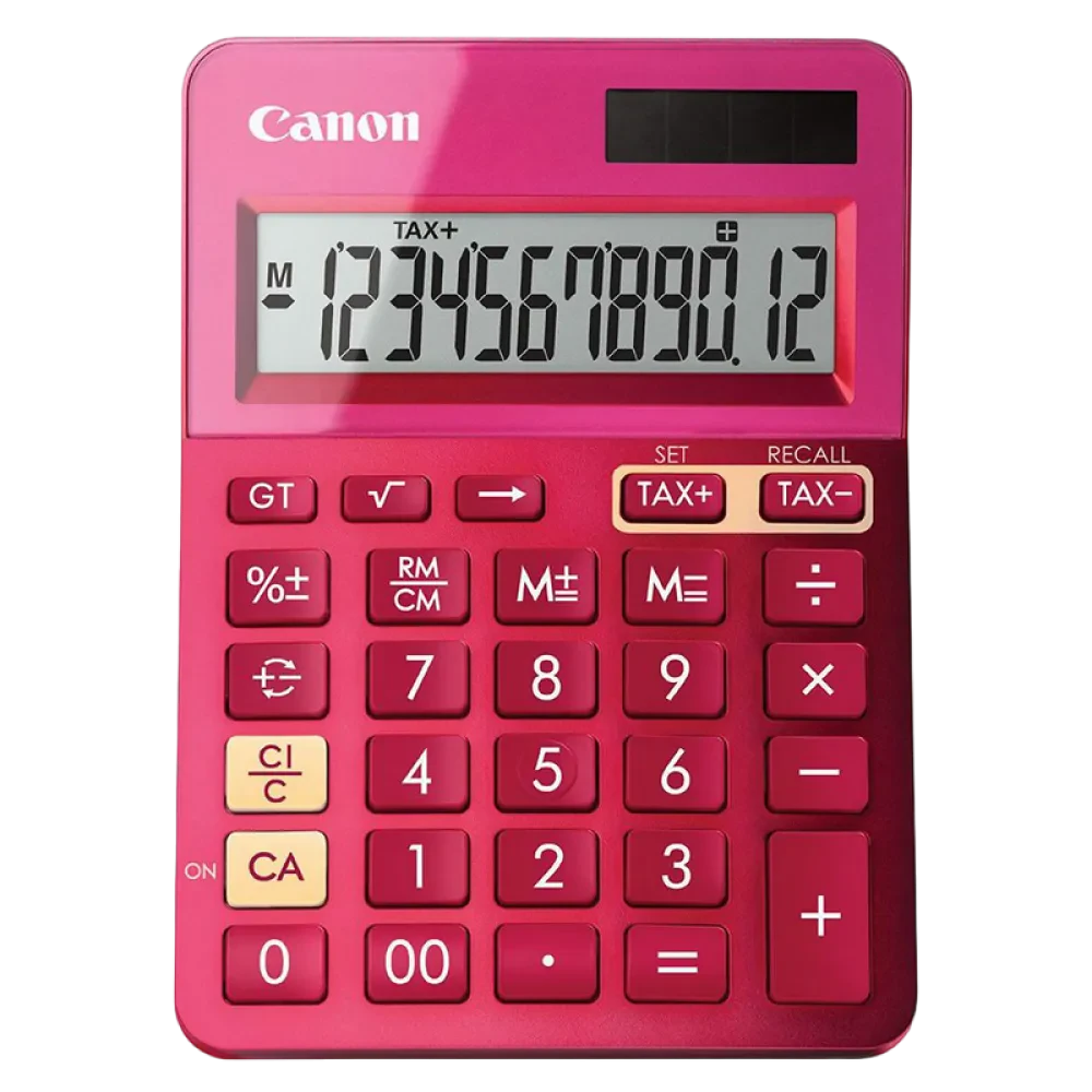 Калькулятор Canon LS-123K PK, Розовый