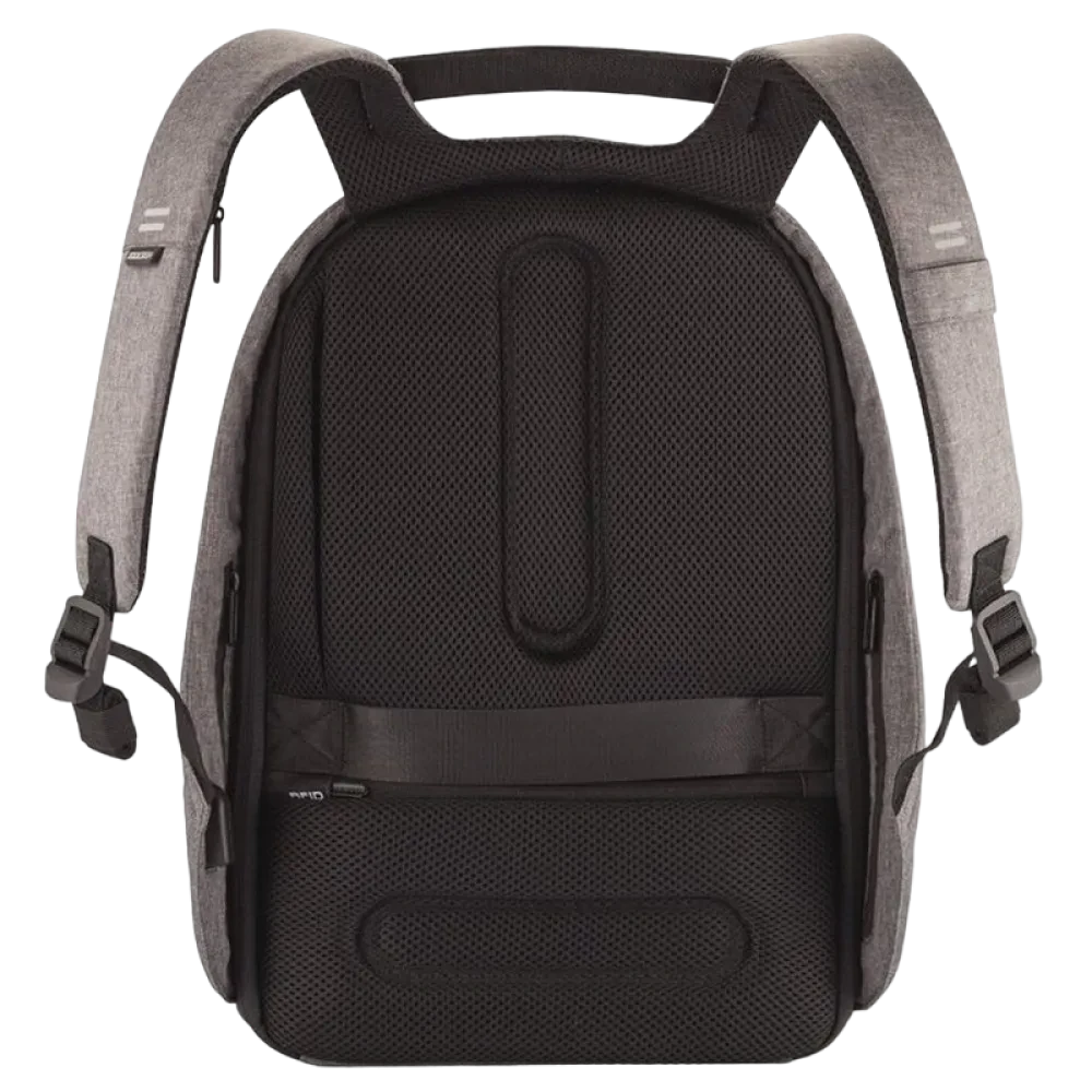 Rucsac pentru Laptop Bobby Hero Regular, 15.6", Piele artificială, Gri