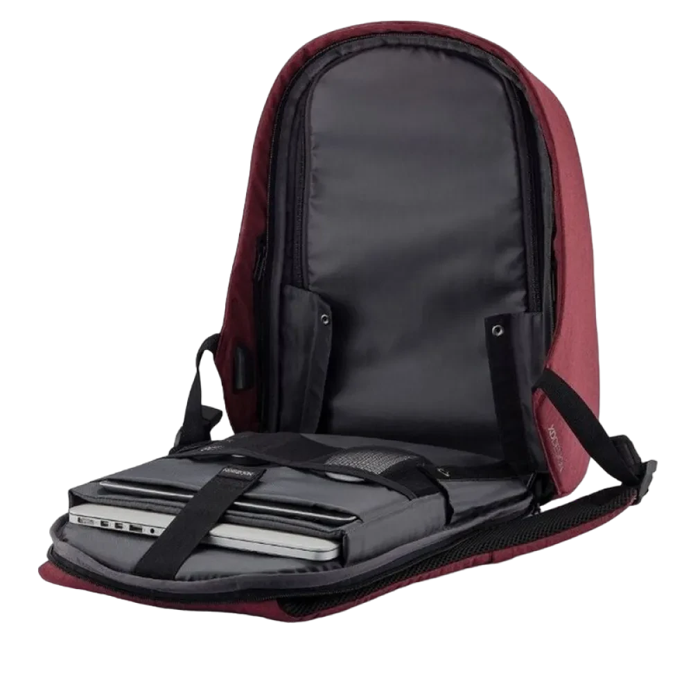 Rucsac pentru Laptop Bobby Hero Regular, 15.6", Piele artificială, Roșu