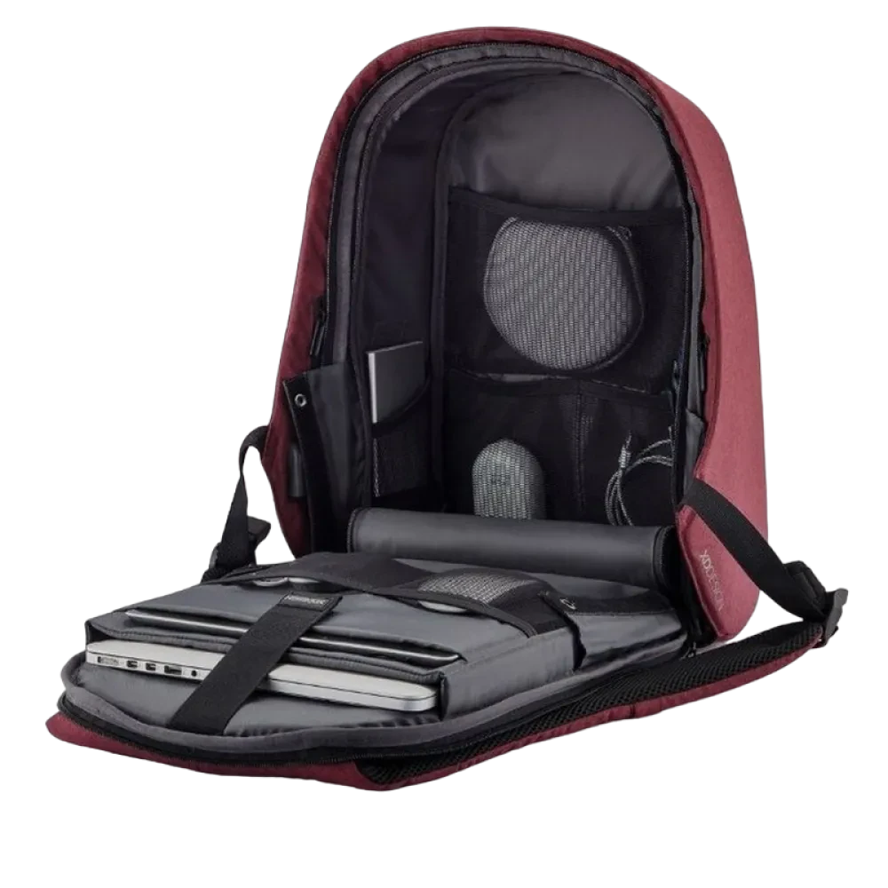 Rucsac pentru Laptop Bobby Hero Regular, 15.6", Piele artificială, Roșu