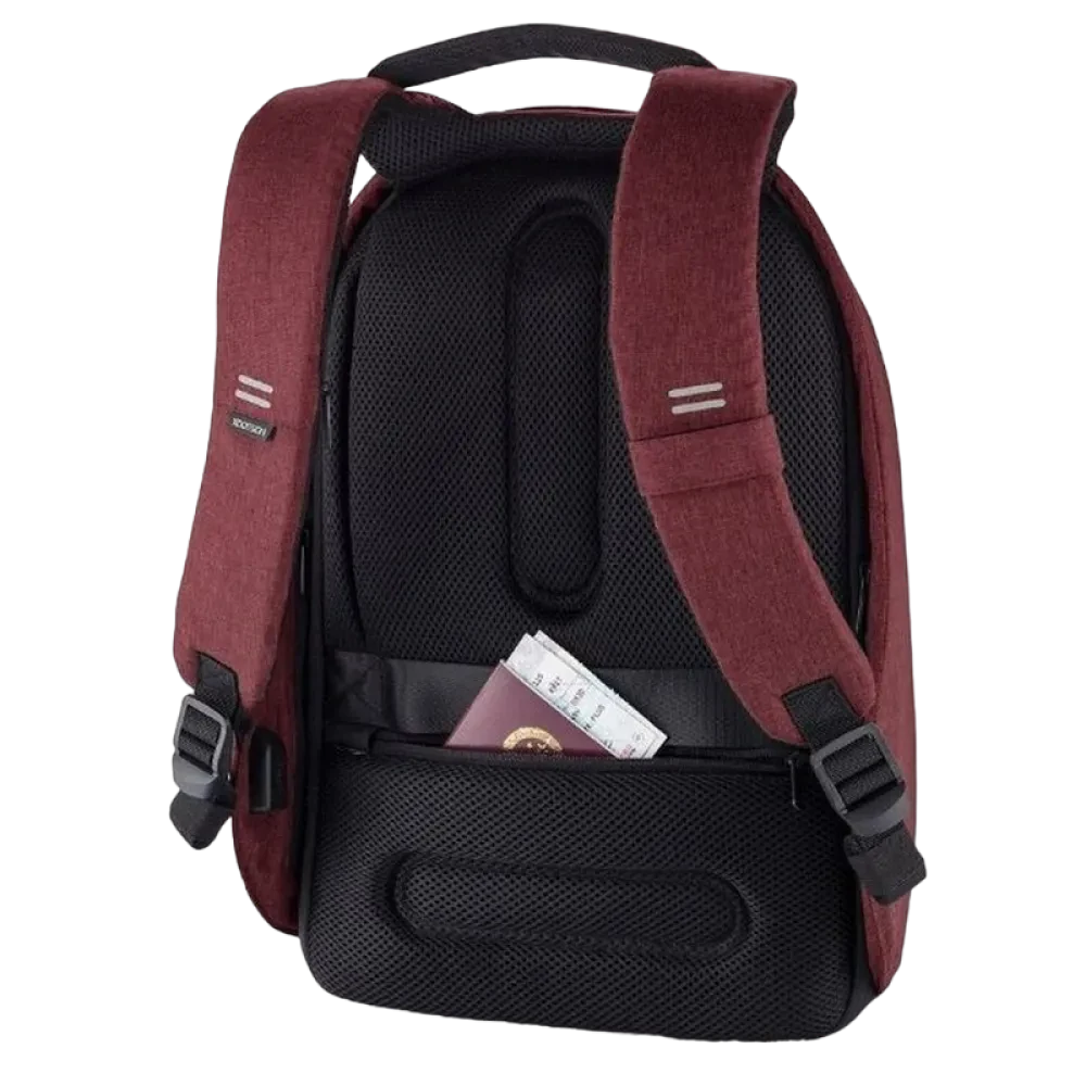 Rucsac pentru Laptop Bobby Hero Regular, 15.6", Piele artificială, Roșu