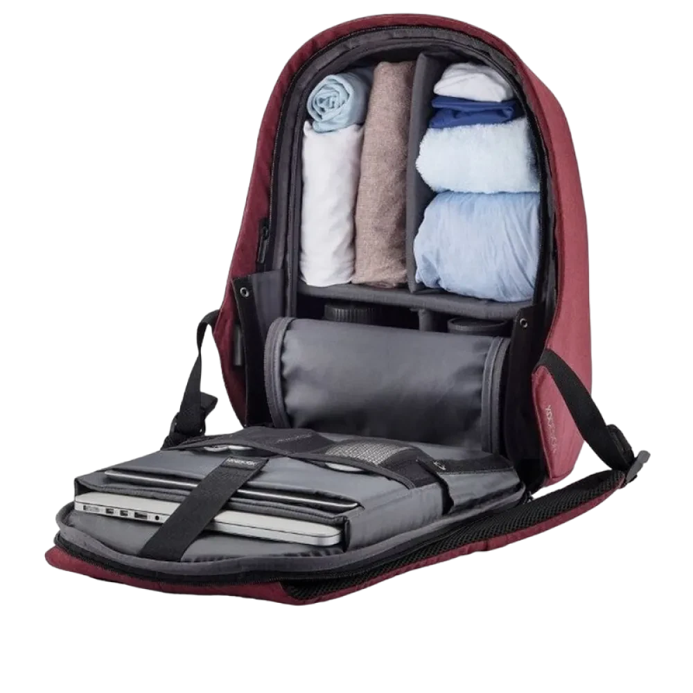 Rucsac pentru Laptop Bobby Hero Regular, 15.6", Piele artificială, Roșu