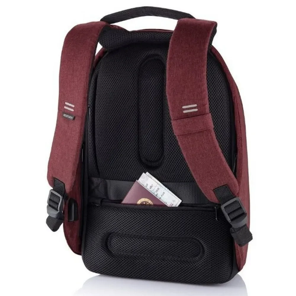 Rucsac pentru Laptop Bobby Hero Regular, 15.6", Piele artificială, Roșu