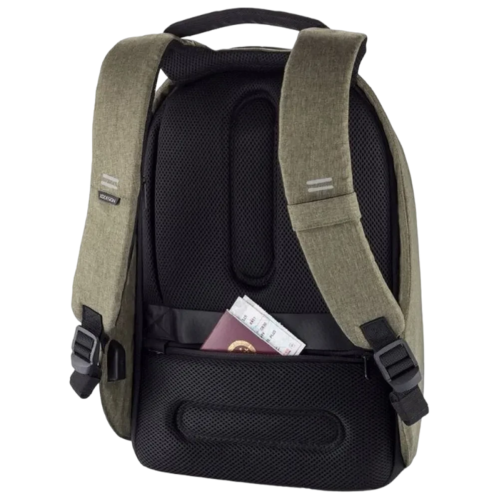 Rucsac pentru Laptop Bobby Hero Small, 13.3", Piele artificială, Negru