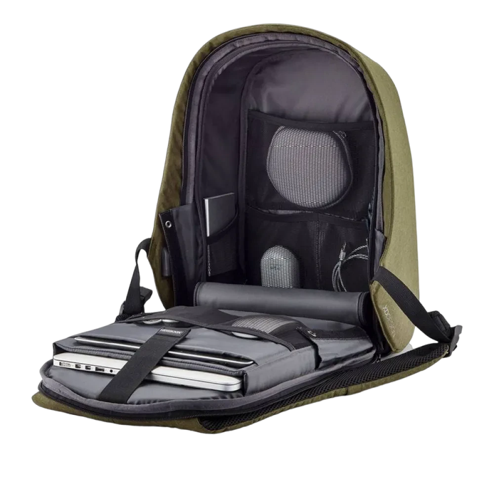 Rucsac pentru Laptop Bobby Hero Small, 13.3", Piele artificială, Negru