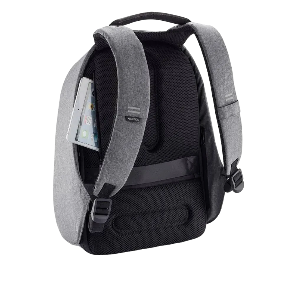 Rucsac pentru Laptop Bobby Hero XL, 17", Piele artificială, Gri