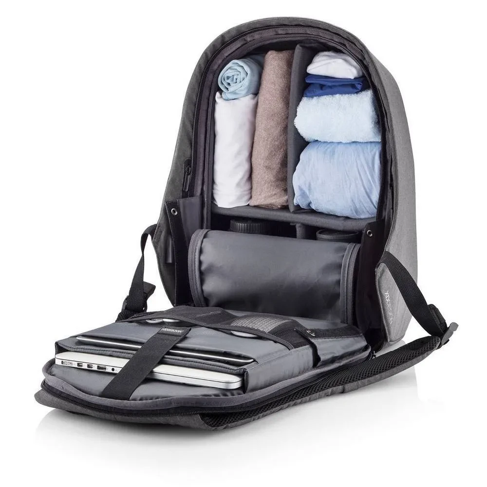 Rucsac pentru Laptop Bobby Hero XL, 17", Piele artificială, Gri