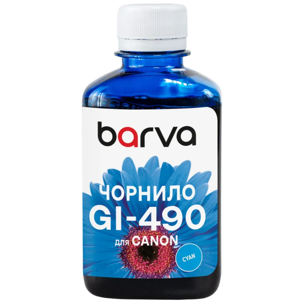 Recipient de cerneală Barva G490 (Canon G-Series), G490-504 (709), Cyan