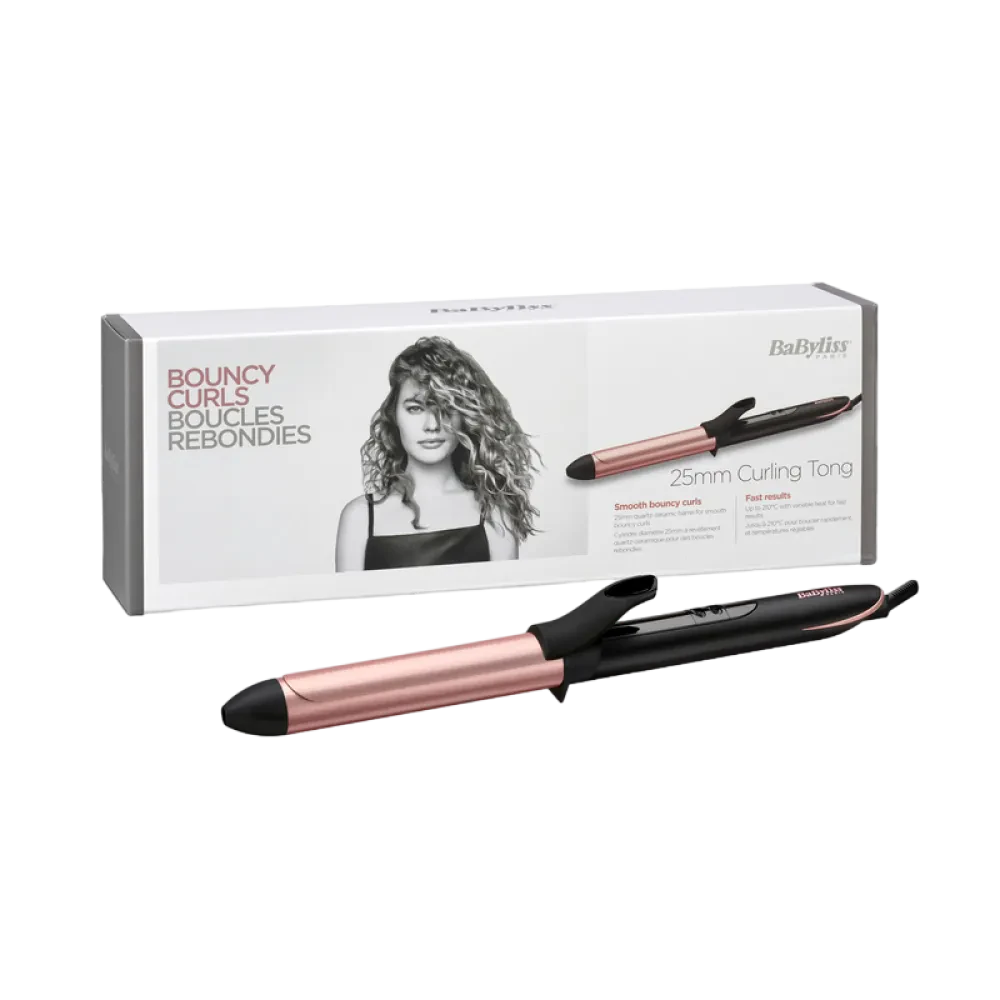 Ondulator de păr BaByliss C451E, Negru | Roz