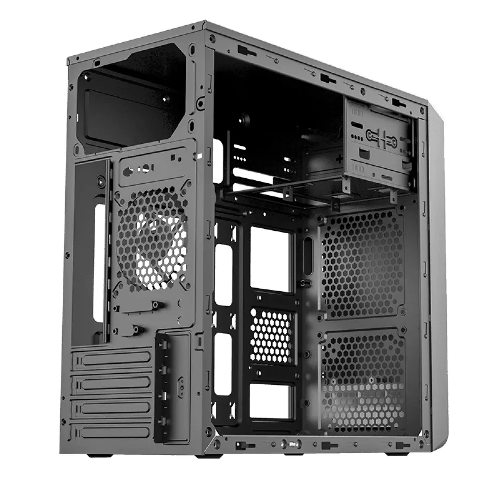 Carcasă PC Sohoo 6503BK, Micro-ATX, ATX, Negru