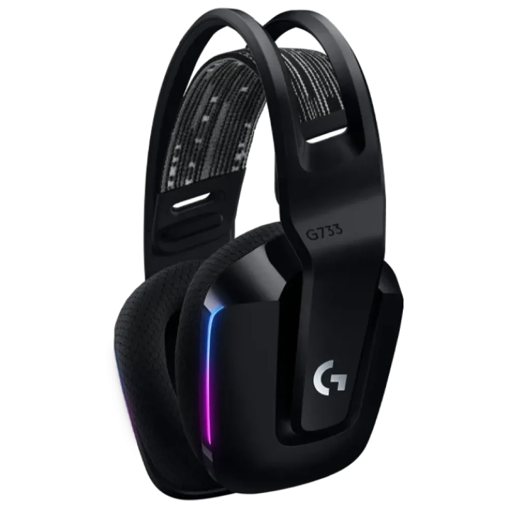 Căști gaming Logitech G733, Wireless/Cu fir, Negru