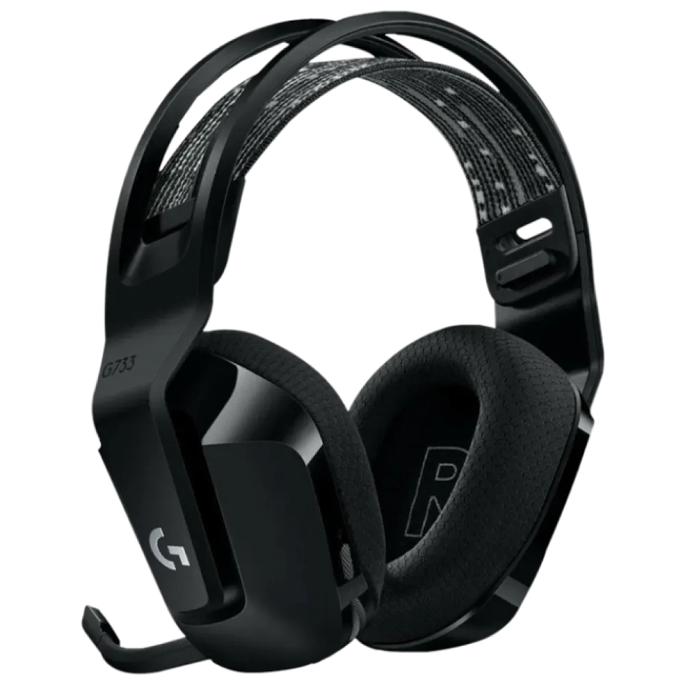 Căști gaming Logitech G733, Wireless/Cu fir, Negru