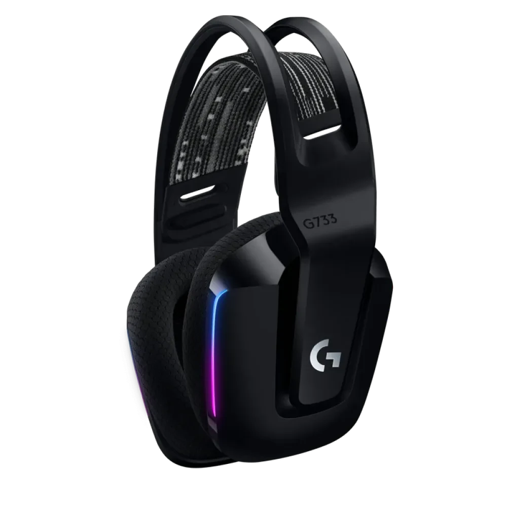 Căști gaming Logitech G733, Wireless/Cu fir, Negru
