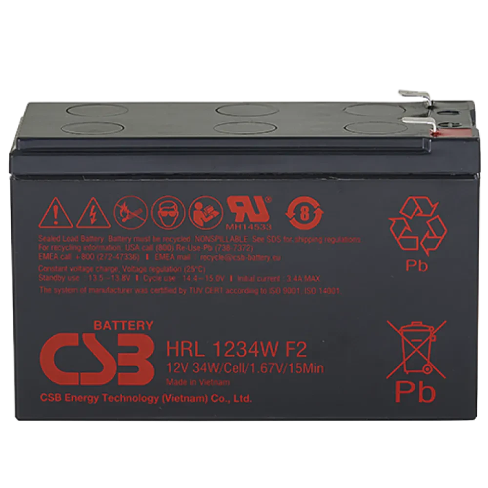 Baterie UPS 12V/   9AH CSB HRL 1234WF2 up to 8 Years