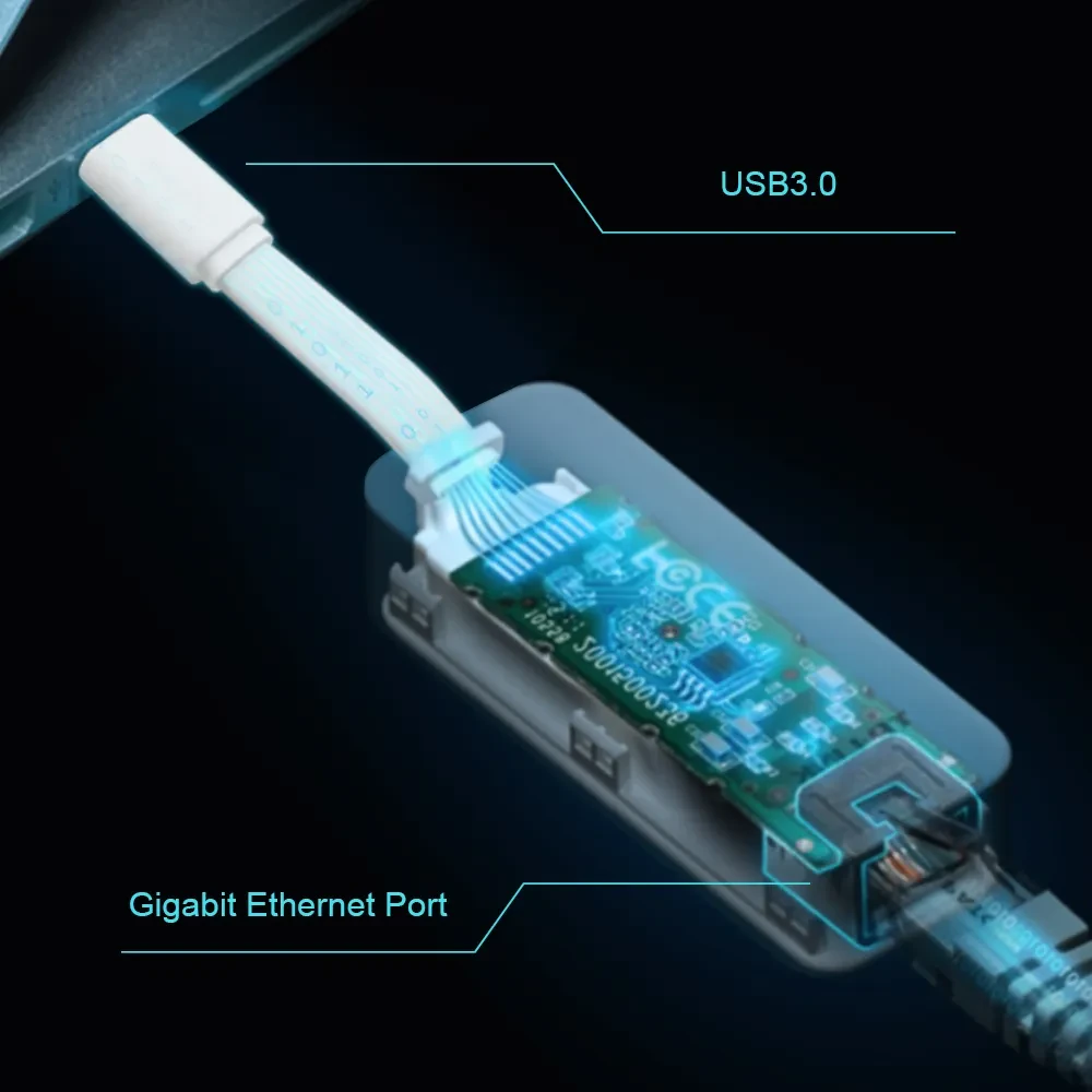 Сетевой адаптер TP-LINK UE300C, Белый