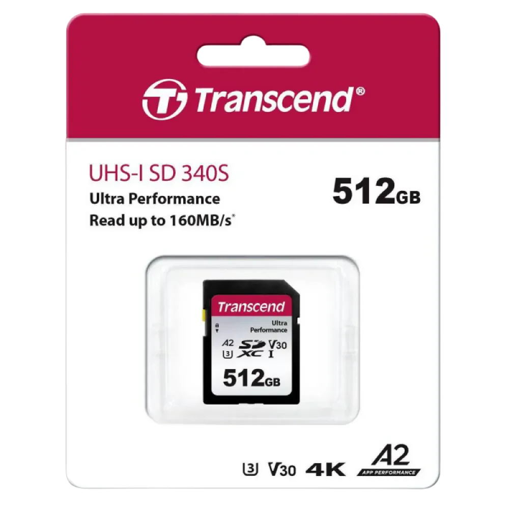 Card de Memorie Transcend SDXC 340S, 512GB (TS512GSDC340S)