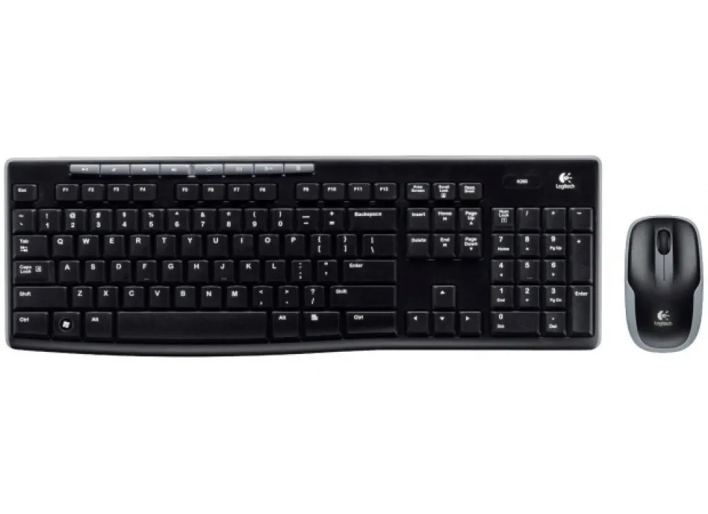 Set Tastatură + Mouse Logitech MK270, Fără fir, Negru