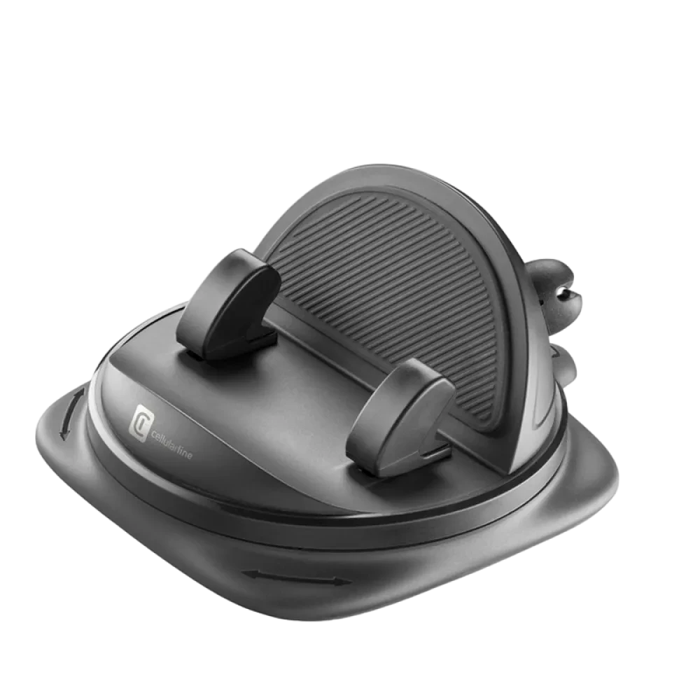 Suport pentru smartphone Cellularline Dash Hub 360, Negru